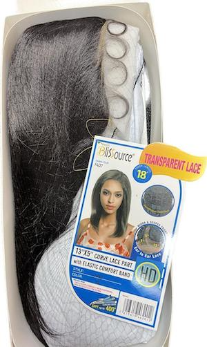 BlisSource 13x45HAND-TIED BOX BRAID LACE WIG PRE_STRETCHED Baby Hair 38 Inch