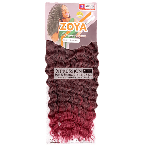 Angel Zoya weave – 18″, 200g, 2 bundles, Mid curly waves Human Hair Feel