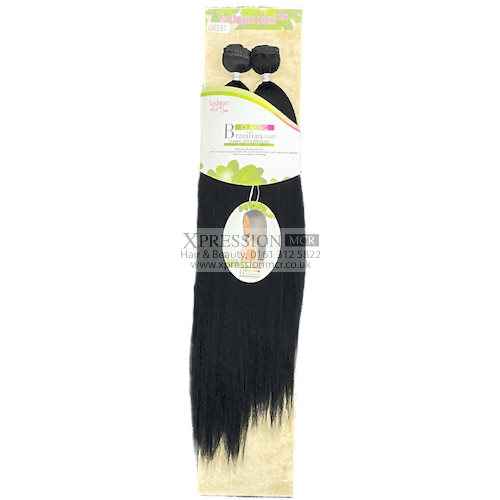 Sleek Brazlian Crimp Yaki Weave Synthetic Hair Crimped Texture Brazilian 20" 22"Inch