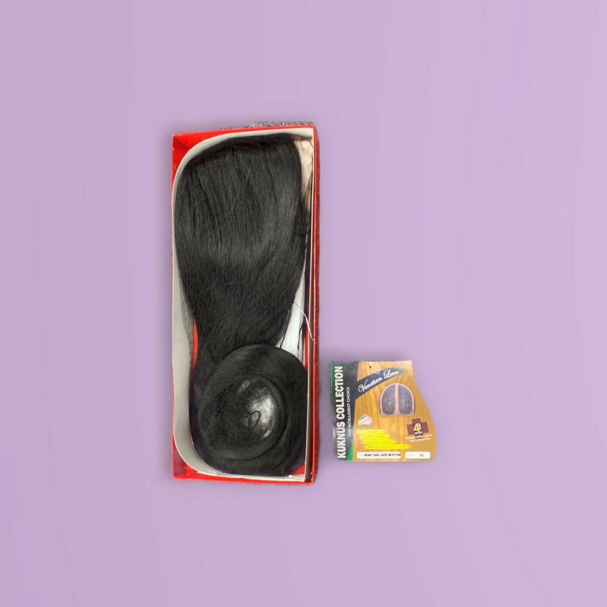 Kuknus Venetian Lace Nootan 30 Inch Long Straigh Heat Resistant Wig