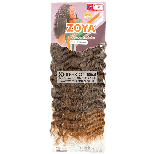 Angel Zoya weave – 18″, 200g, 2 bundles, Mid curly waves Human Hair Feel