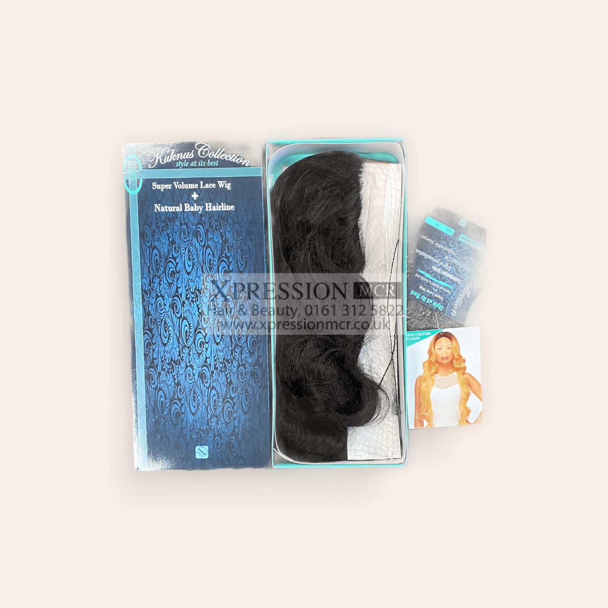Kuknus Super Volume Basanti Lace Wig With baby Hair Breathable Cap & Heat Resistant