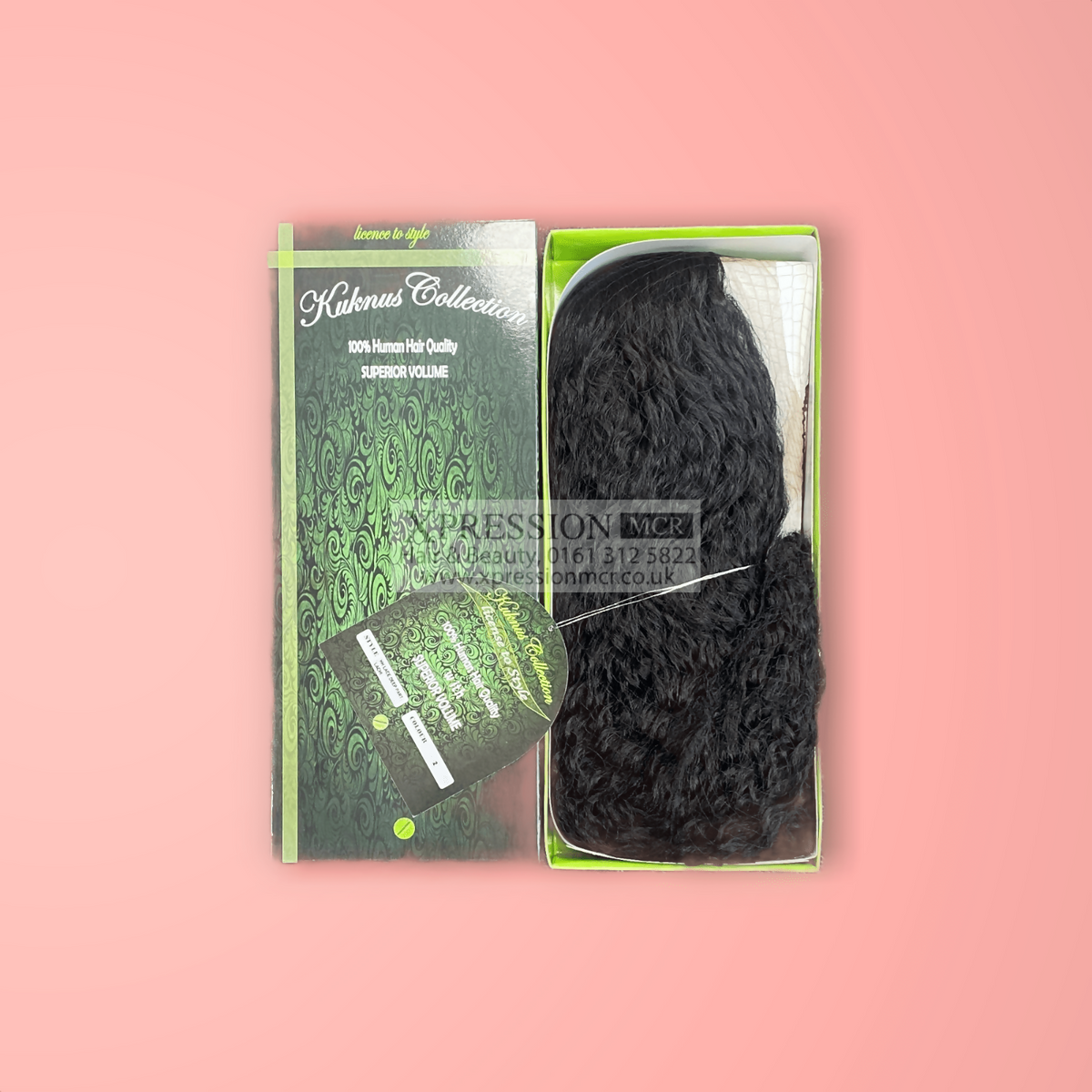 Kuknus 100% Human Hair Quality Superior Volume Lace Deep Part Lachi Curly Wig