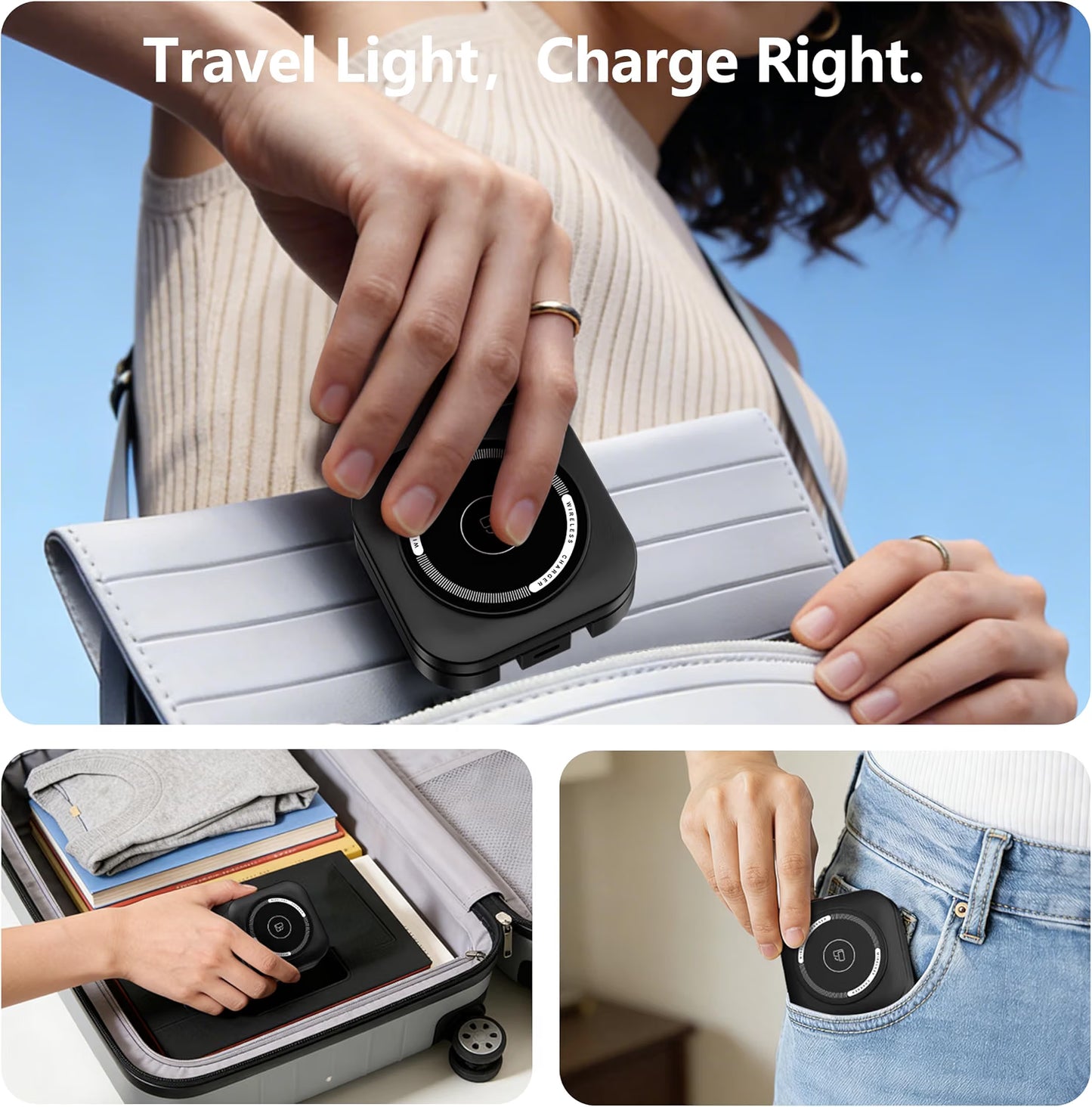 3 in 1 wireless charging station for Apple devices and Foldbale phones