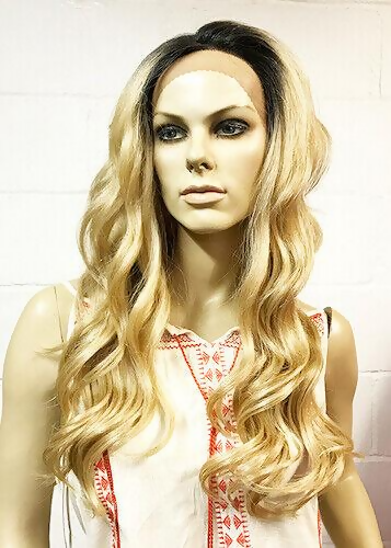 Kali Essential 100% Human Hair Blended Lace Front 4x4 Wavy Wig LFP04