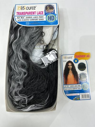 Blissource 13X5 Curve Lace Part Shelly Transparent Comfort Band Lace Wig -30Inch