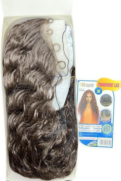 Blissource 13X5 Curve Lace Part Shelly Transparent Comfort Band Lace Wig -30Inch