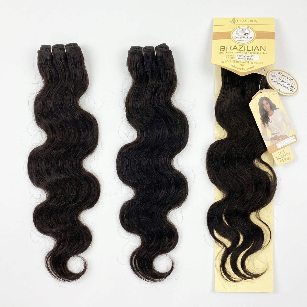 Body Wave 100% Unprocessed Virgin Brazilian Hair 10"-26" Long
