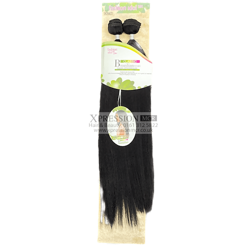 Sleek Brazlian Crimp Yaki Weave Synthetic Hair Crimped Texture Brazilian 20" 22"Inch