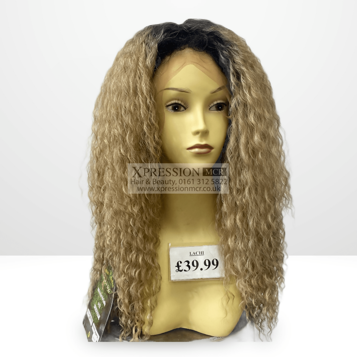 Kuknus 100% Human Hair Quality Superior Volume Lace Deep Part Lachi Curly Wig
