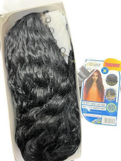 Blissource 13X5 Curve Lace Part Shelly Transparent Comfort Band Lace Wig -30Inch