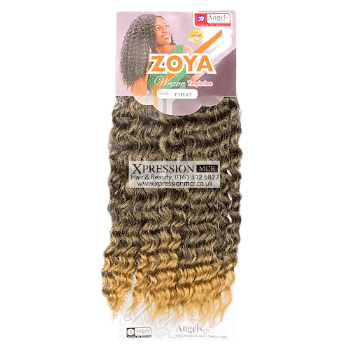Angel Zoya weave – 18″, 200g, 2 bundles, Mid curly waves Human Hair Feel