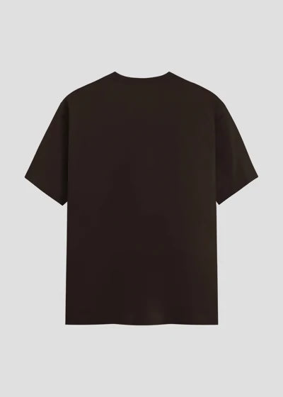 Coffe Brown classic crew T shirt