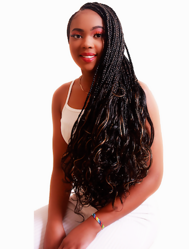 Angels French Pony Curl Long- Braids 4 Bundles 192g 27″Inch
