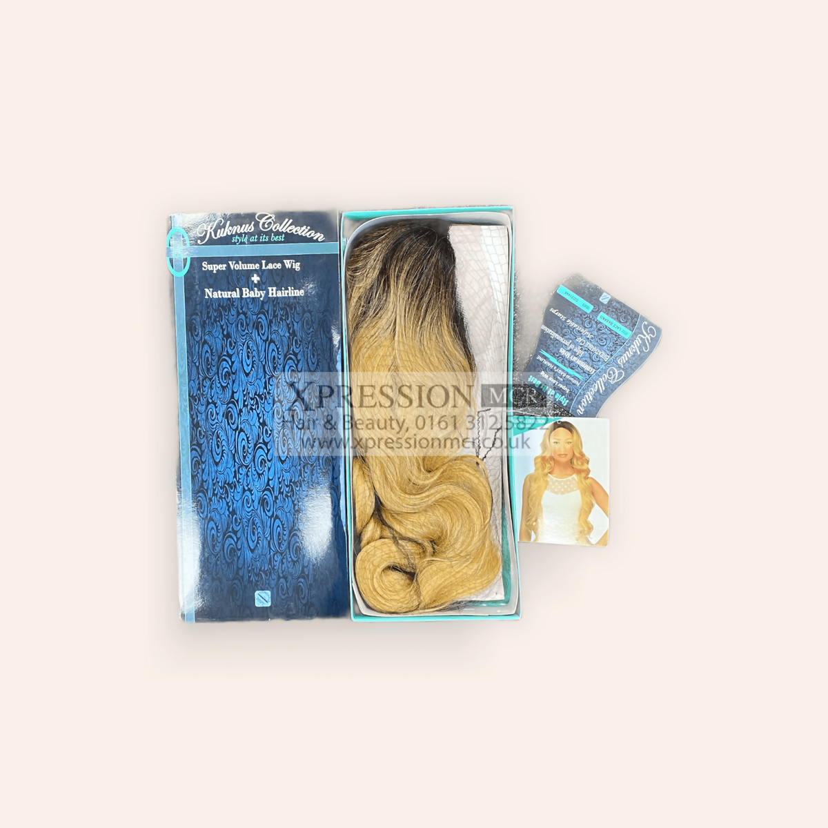 Kuknus Super Volume Basanti Lace Wig With baby Hair Breathable Cap & Heat Resistant