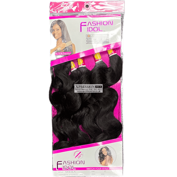Sleek Mega Synthetic Wavy Weave 16" 18" 20" 22" Bundles 220g