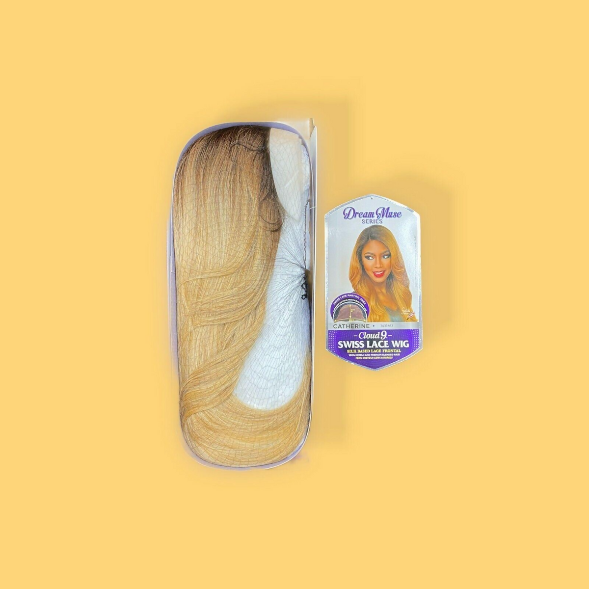 Feme Catherine Swiss Silk Based Lace Frontal 100% Human&Premium Blended Hair