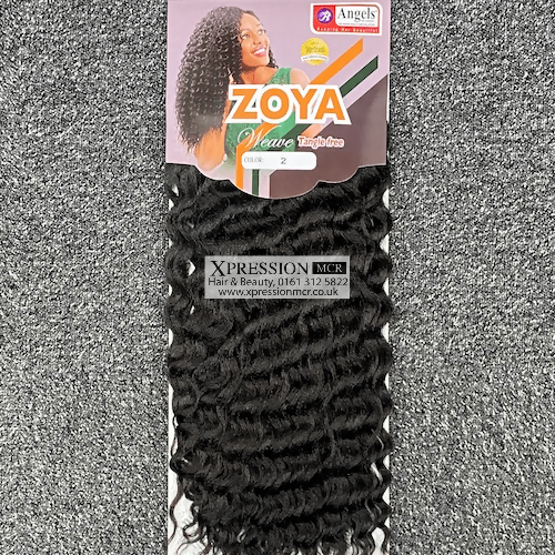Angel Zoya weave – 18″, 200g, 2 bundles, Mid curly waves Human Hair Feel
