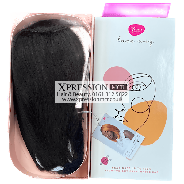 Feme Chic Lob Bob Straight Short Wig Heat-safe up to 180°C • Lightweight