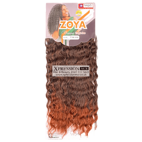 Angel Zoya weave – 18″, 200g, 2 bundles, Mid curly waves Human Hair Feel