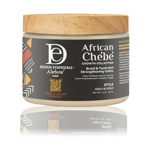 Design Essential African Chebe Braid & Twist Out Strengthening Crème 12oz