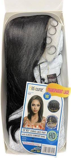 BlisSource 13x45HAND-TIED BOX BRAID LACE WIG PRE_STRETCHED Baby Hair 38 Inch