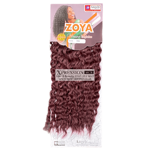 Angel Zoya weave – 18″, 200g, 2 bundles, Mid curly waves Human Hair Feel