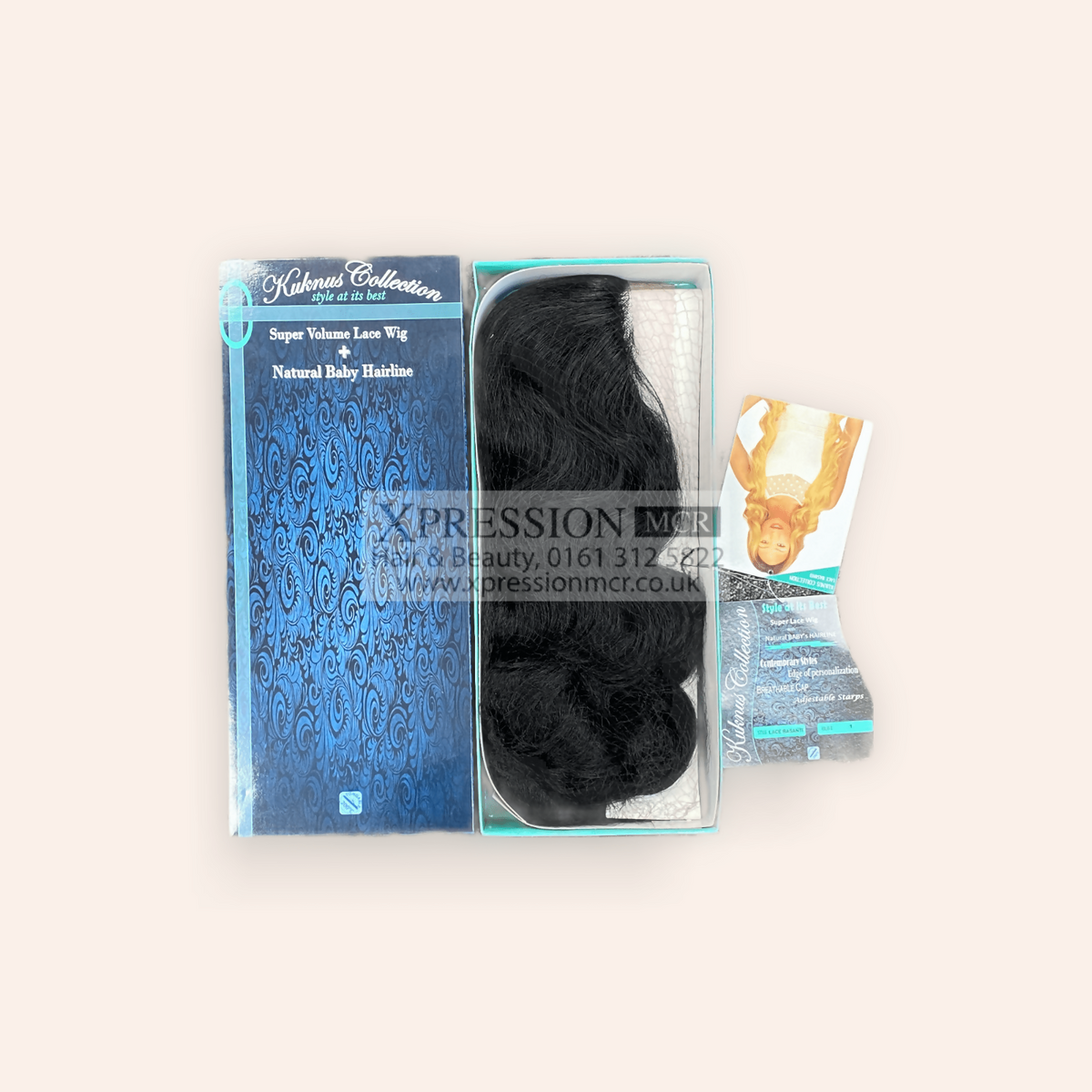 Kuknus Super Volume Basanti Lace Wig With baby Hair Breathable Cap & Heat Resistant