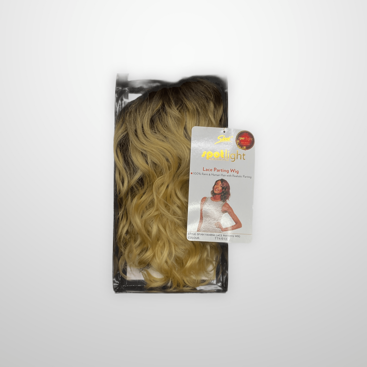 Sleek Spotlight Human Hair YAMINA Side Lace Parting Wig