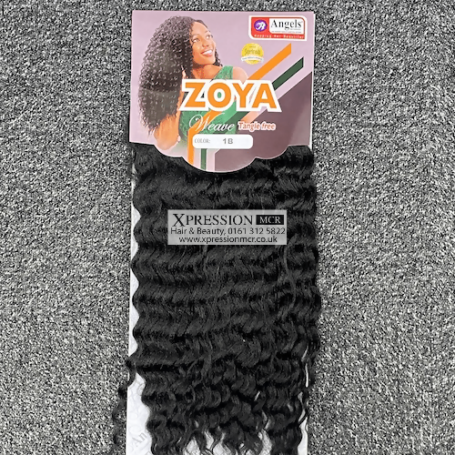 Angel Zoya weave – 18″, 200g, 2 bundles, Mid curly waves Human Hair Feel
