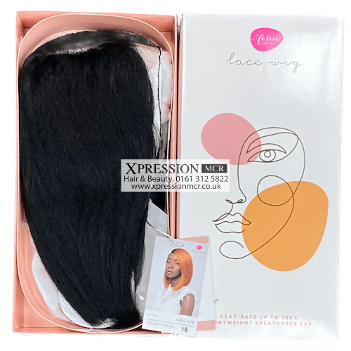 Feme Chic Lob Bob Straight Short Wig Heat-safe up to 180°C • Lightweight