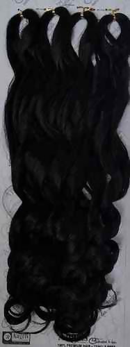 Angels French Pony Curl Long- Braids 4 Bundles 192g 27″Inch