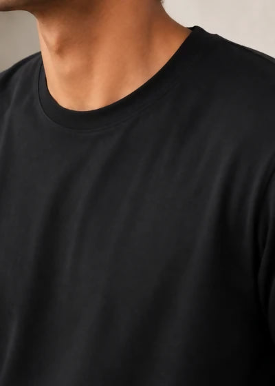 Black Men's Full Sleeve T shirt