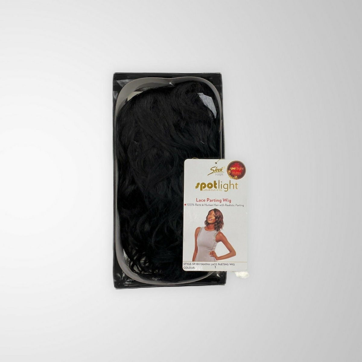 Sleek Spotlight Human Hair YAMINA Side Lace Parting Wig