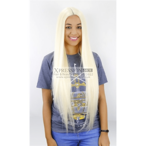Kuknus Freedom Part Lace Wig Sara Straight Long Heat Resistant like Human hair