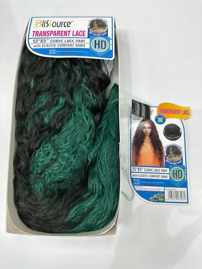 Blissource 13X5 Curve Lace Part Shelly Transparent Comfort Band Lace Wig -30Inch